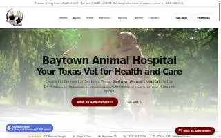 Baytown Animal Hospital website