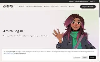 Amira's Spa and Salon website