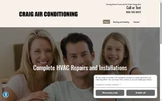 Craig Air Conditioning website