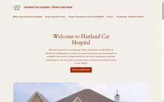 Hartland Cat Hospital website