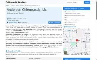 Andersen Chiropractic, LLC website