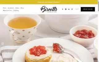 Biscotts Bakery & Café website