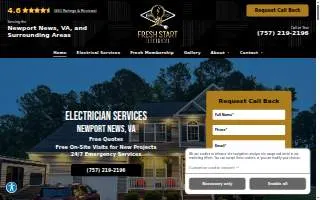 Fresh Start Electrical website