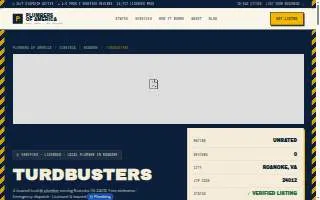 Turdbusters website