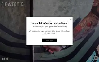 Fin & Tonic website