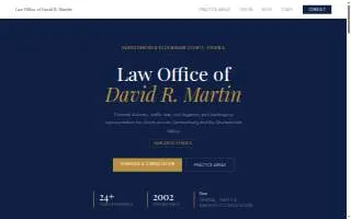 Law Office of David R. Martin website