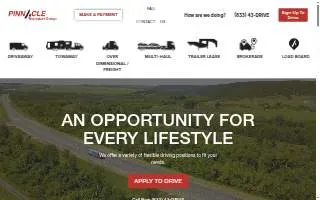 Pinnacle Transport Group, Driveaway VA website