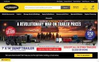 Leonard Truck Outfitters of Blacksburg website