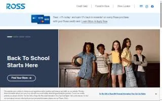 Ross Dress for Less of South Lake Tahoe website
