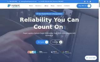 Hawk Logistics, LLC website