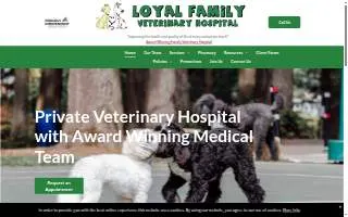Loyal Family Veterinary Hospital website
