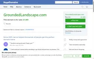 Grounded Landscape Design website