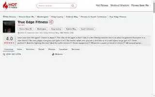 True Edge Fitness of Federal Way website