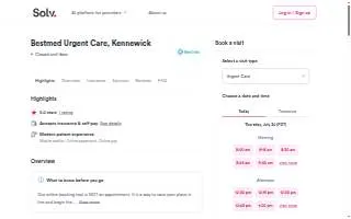 BestMed Urgent Care - Kennewick website