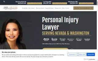 Van Law Firm Injury and Accident Attorneys of Lakewood website