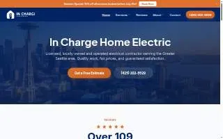 In Charge Home Electric of Redmond website