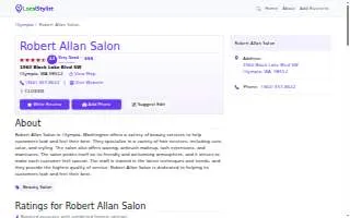 Robert Allan Salon website