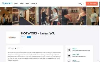 HOTWORX - Lacey website