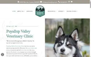 Puyallup Valley Veterinary Clinic website