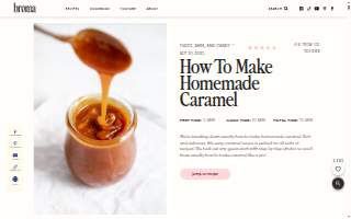 Caramel Afternoon Pastry and Catering