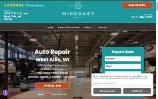 Midcoast Auto website