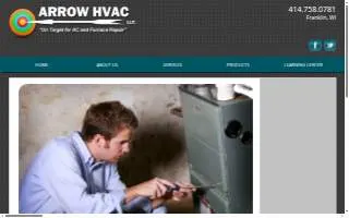 ARROW HVAC LLC website