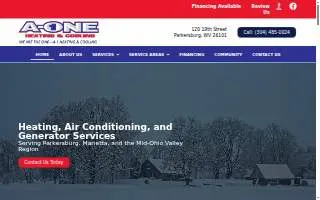 A-1 Heating & Cooling of Parkersburg website