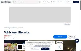 Whiskey Biscuits website