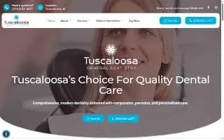 Tuscaloosa General Dentistry website
