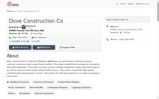 Dove Construction Co