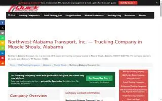 Northwest Alabama Transport, Inc of Florence website