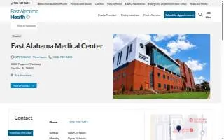 East Alabama Medical Center website