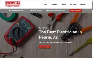 Proven Electrical Concepts, LLC website
