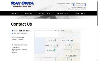 Ray Orta Construction Inc website