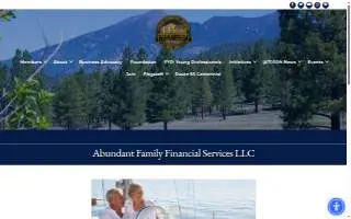 Abundant Family Financial Services website