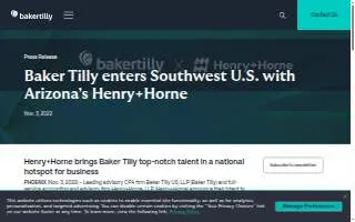 Henry & Horne website