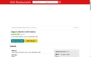 Sage & Barrel Craft Eatery