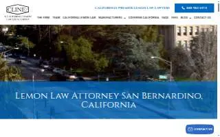 San Bernardino Lemon Law Experts website
