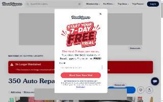 350 Auto Repair website