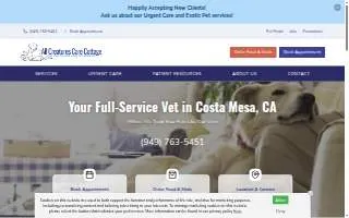 All Creatures Care Cottage website