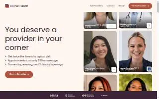 CornerHealth Urgent Care Costa Mesa website