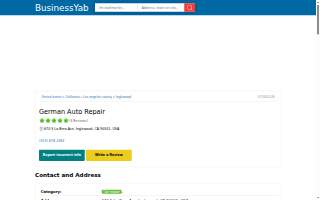 German Auto Repair