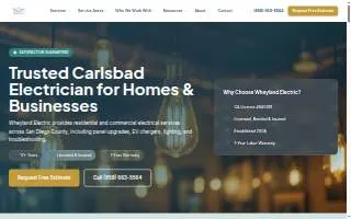 Wheyland Electric website