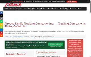 Arroyos Family Trucking Company Inc