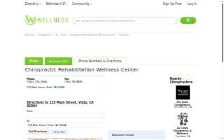 Chiropractic Rehabilitation Wellness Center website