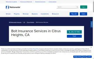 Bolt Insurance Services of Citrus Heights website