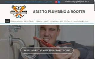 Able To Plumbing website