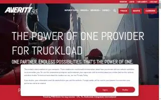 Averitt Express of Cookeville website