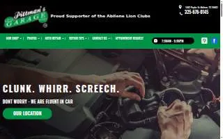 Pittman's Garage website