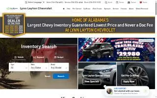 Lynn Layton Chevrolet website